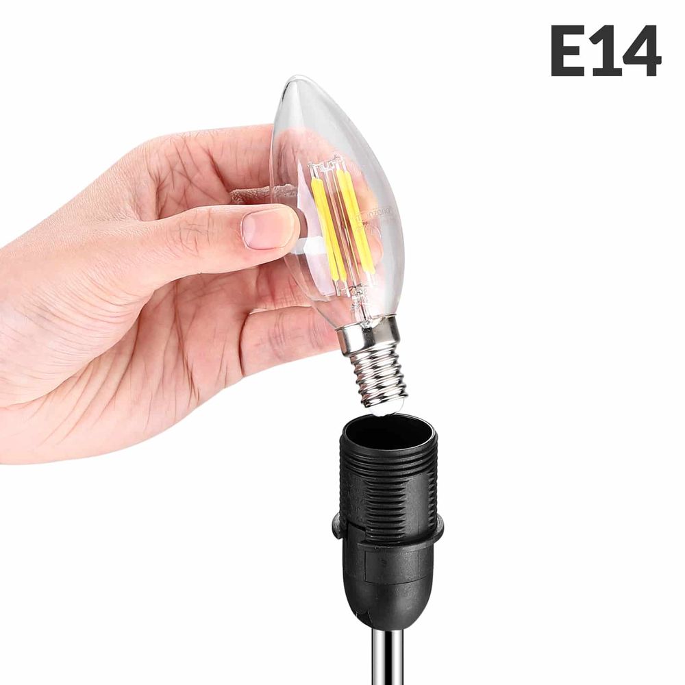 Bordlampe Lumière 32x13x13cm - hvit
