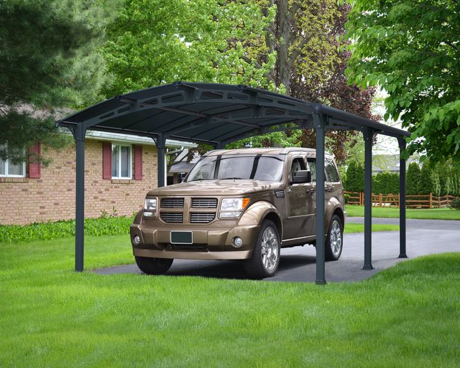 Hovedbilde Carport Arcadia 5000 - 359x507x219cm - Grå - 10 års garanti