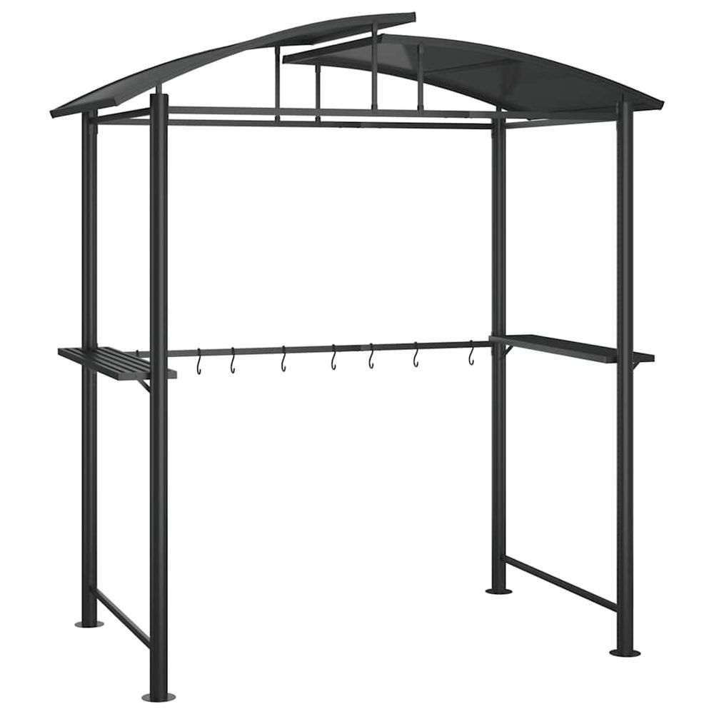 Grillpaviljong med sidehyller - 210x114x230 cm