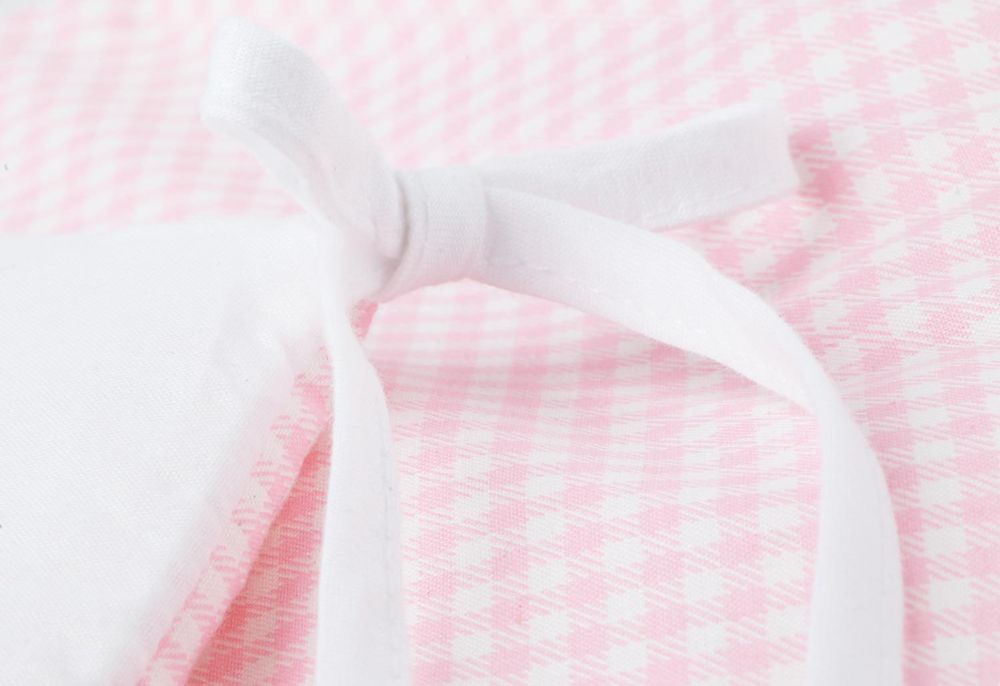 Pinolino Juniorsengesett 100x135 cm/40x60 cm Vichy-Karo Rosa
