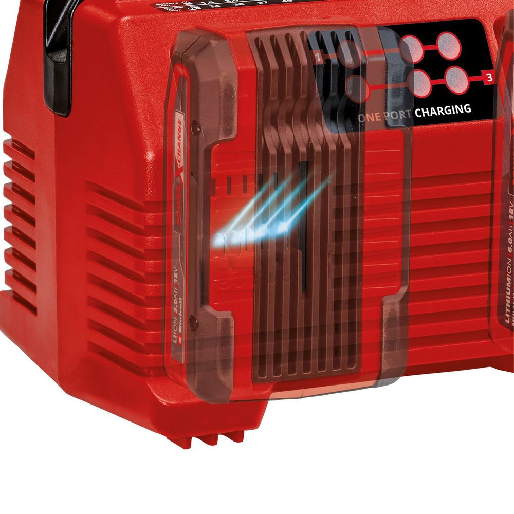 4-ports hurtiglader 4A - Einhell 2x2 Power X-Quattrocharger