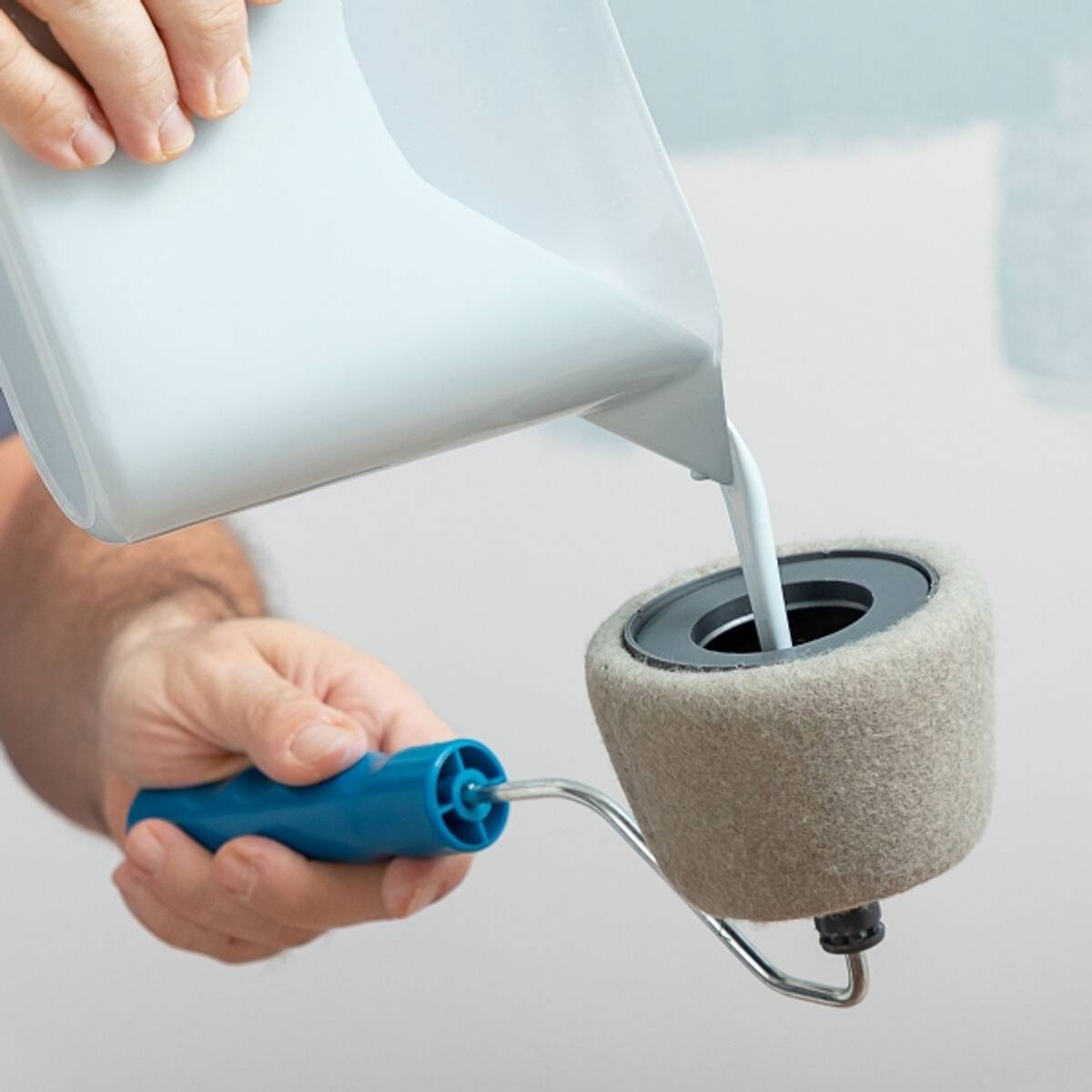 Antidryppende påfyllbare maleruller Roll'n'paint, sett 5 deler