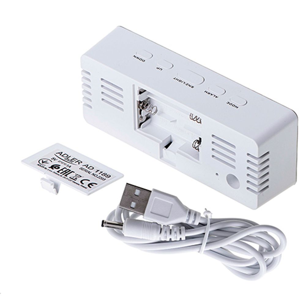 Adler 1189W Alarm klokke Hvit