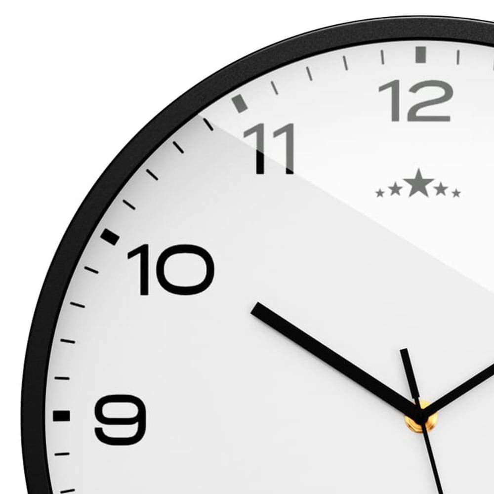 Radiokontrollert veggklokke - Stilren og presis