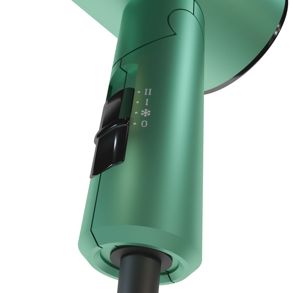 Sammenleggbar hårføner 1200W - Grønn