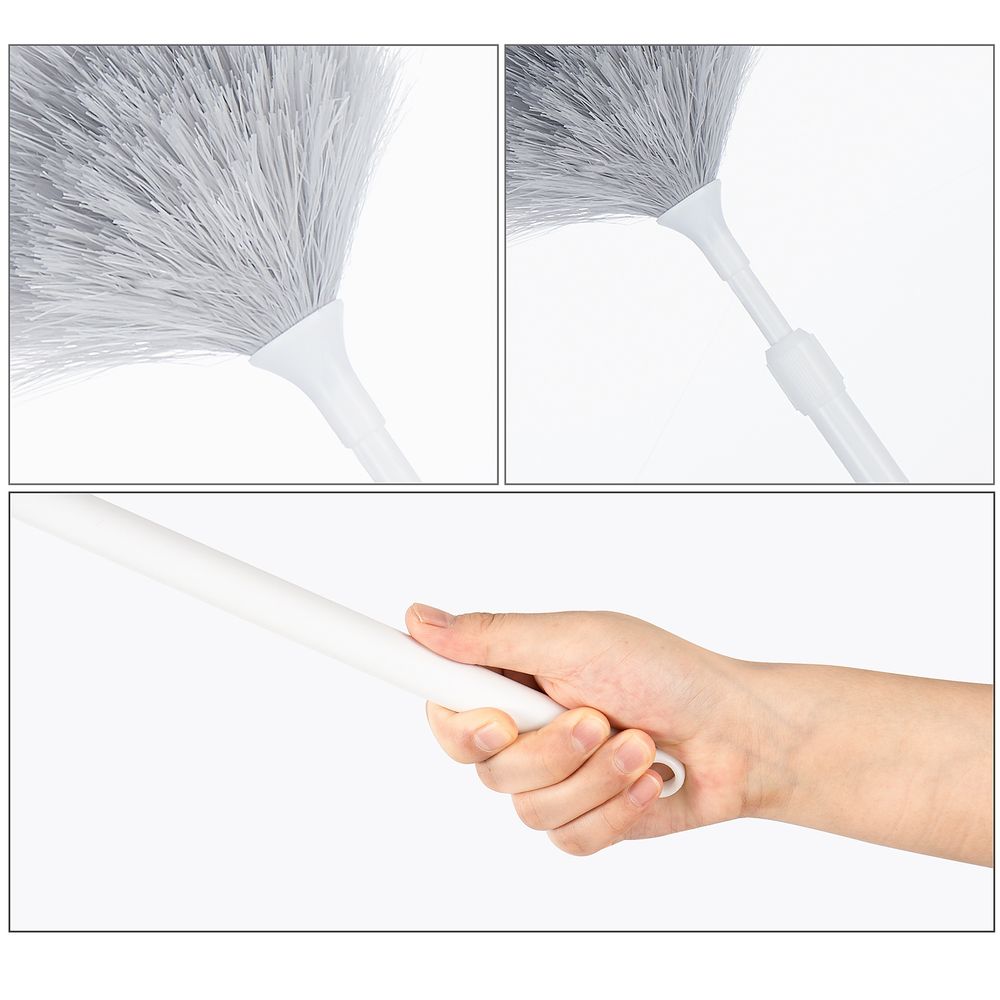 Teleskopisk støvkost i mikrofiber 75–110 cm – 2-pakning