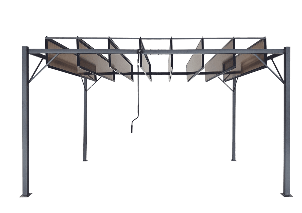 Pergola med justerbare lameller - 3x4 m