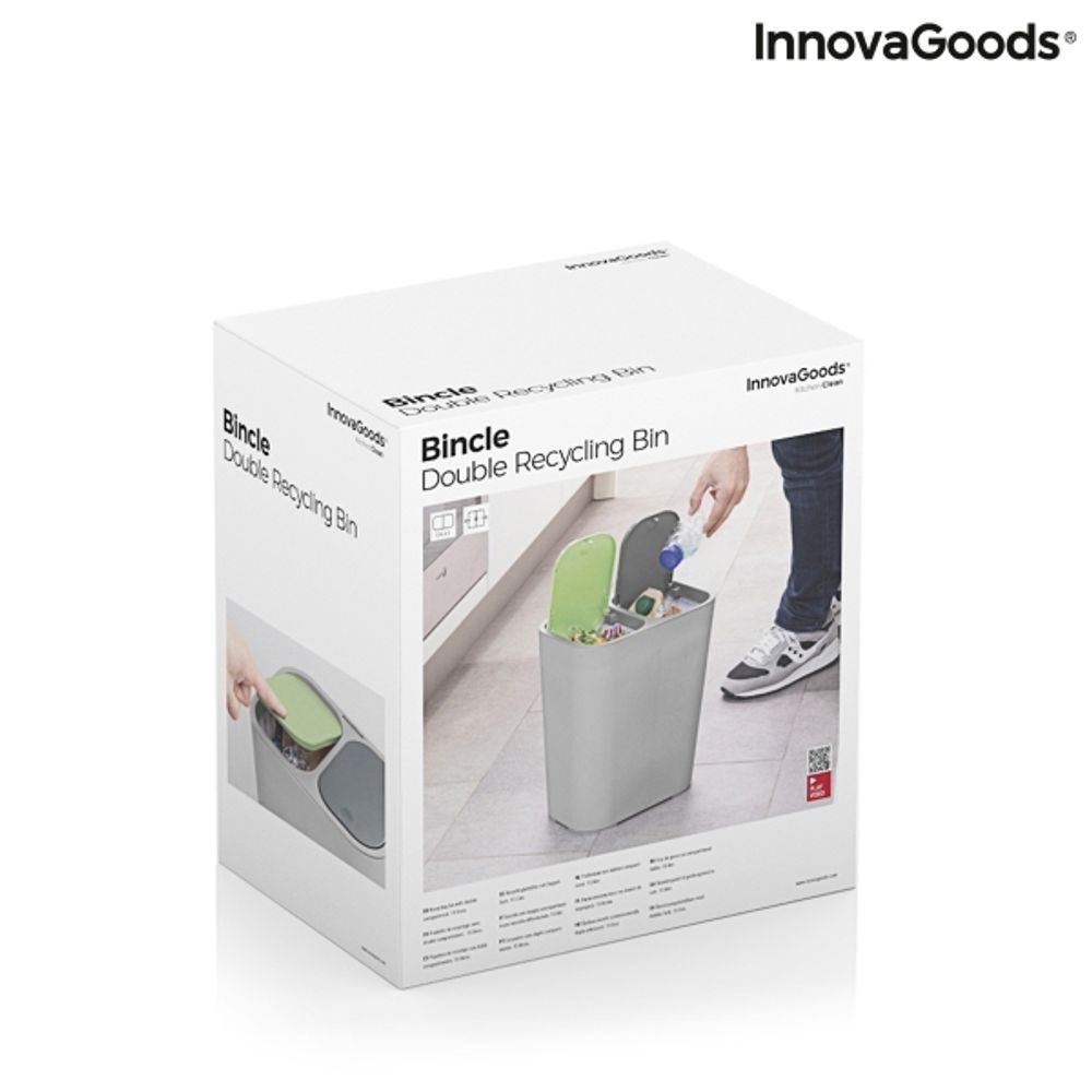Dobbel gjenvinningskasse Innovagoods