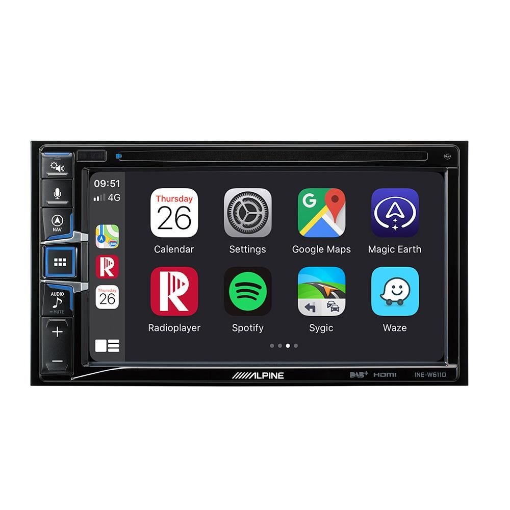 Alpine INE-W611DC navi. Camper-utgave