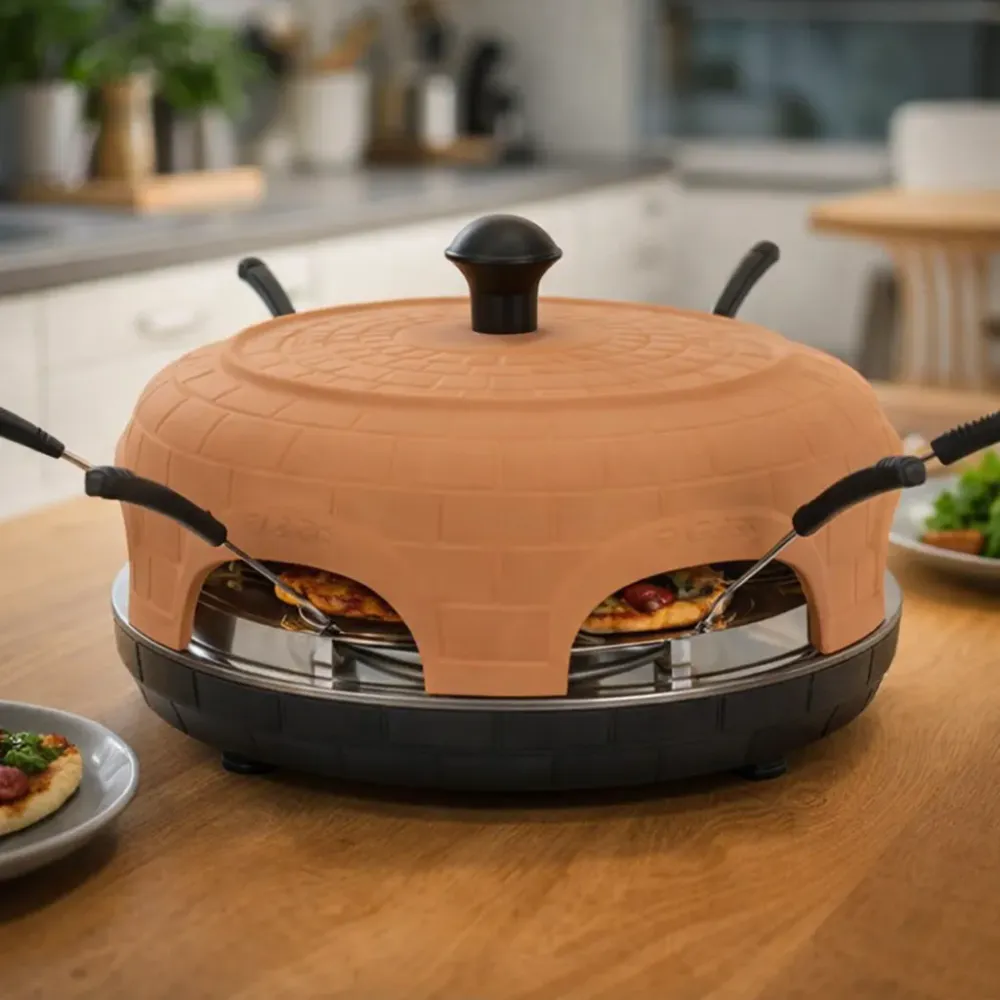 Pizzaraclette ovn - Pizzaovn PO100 - 300 °C - 6 slices - terrako