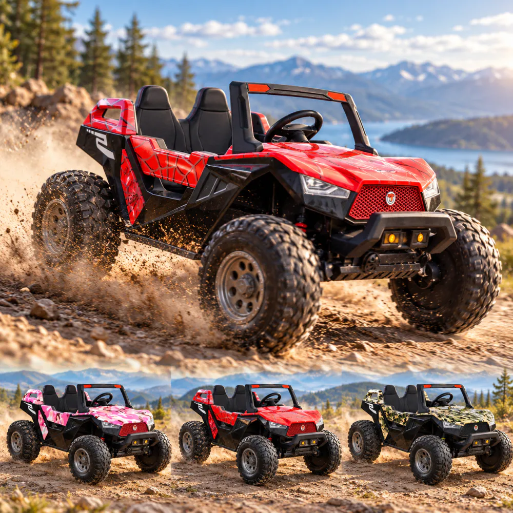 XXL Elektrisk buggy - 3-12år - 500W - 24V - 14Ah