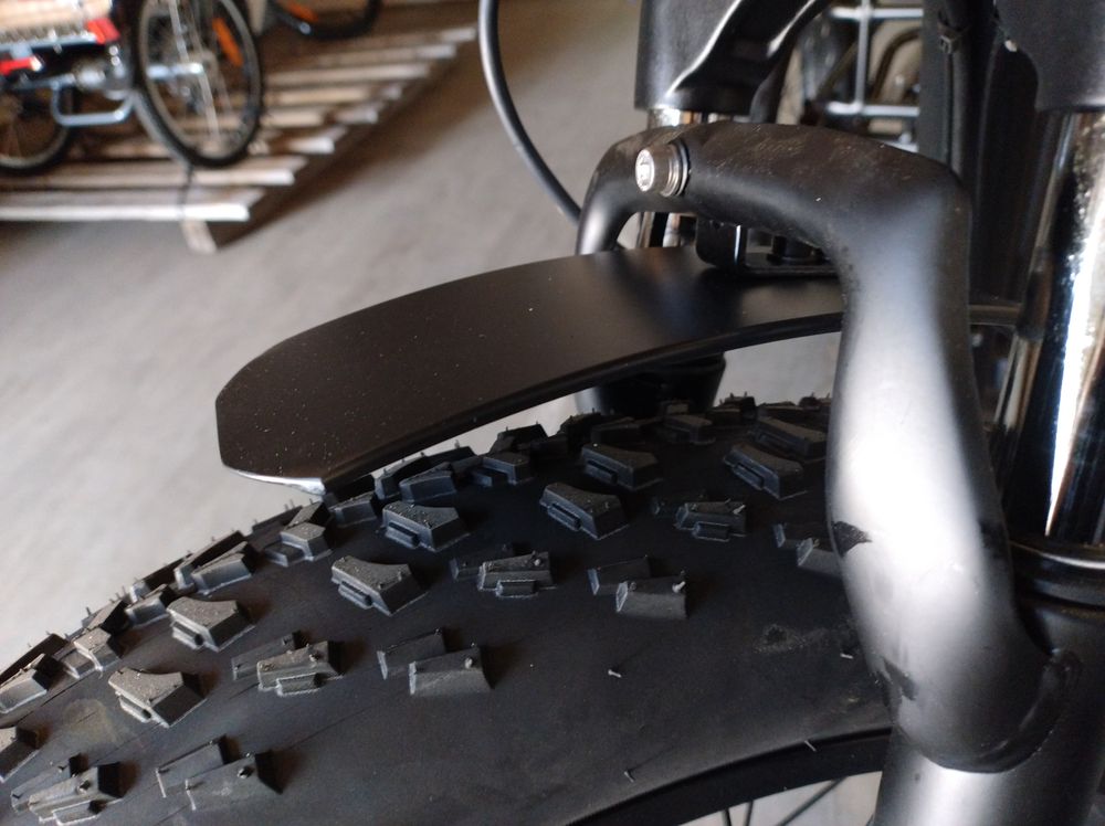 Frontskjerm til fatbike med 3 hjul - sort