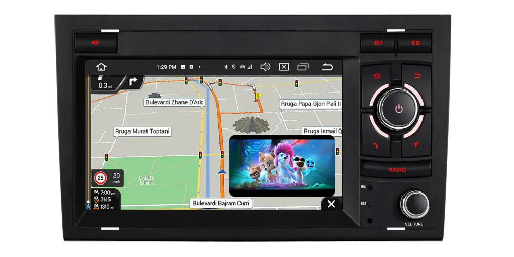 Audi A3-S3-RS3 Android 14 med 4G DAB+ og DSP