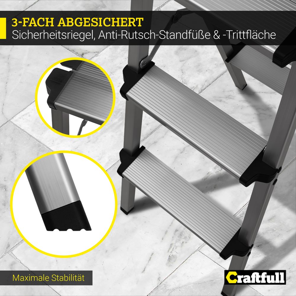 Craftfull Trappestige 4 trinn Aluminium