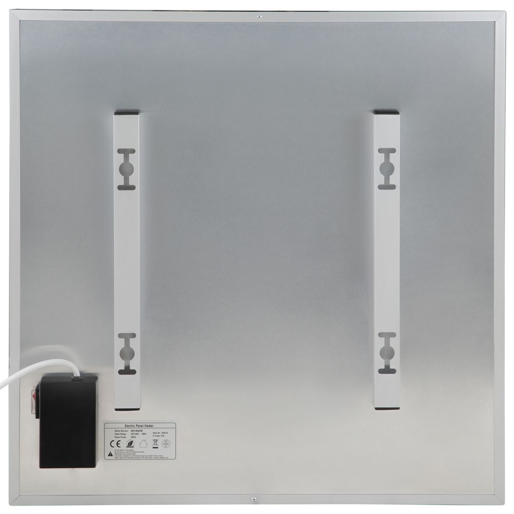 Infrarød speilvarmer 200 W firkantet 60 x 60 cm – Heidenfeld HF-HS300