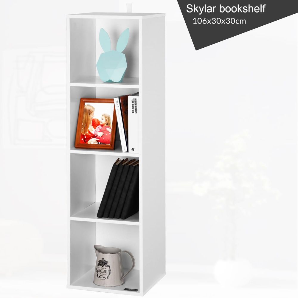 Bokhylle Skylar 4 hyller - 106x30x30 cm