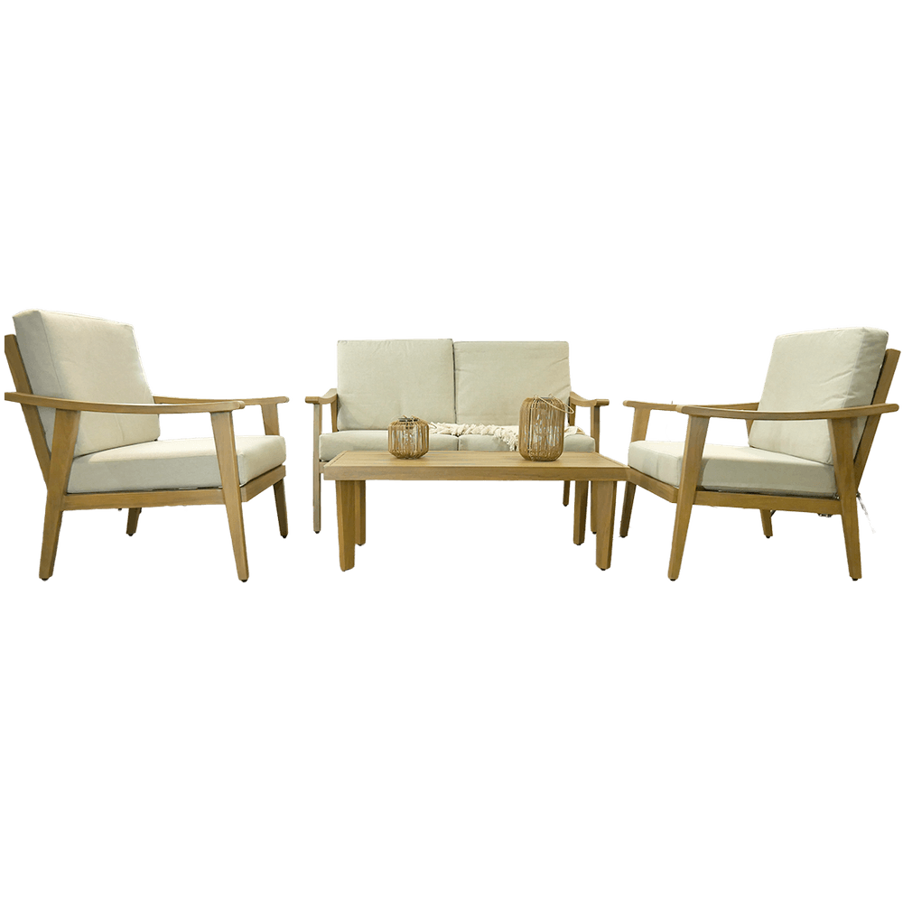 Tirana hagesett aluminium 4 deler beige