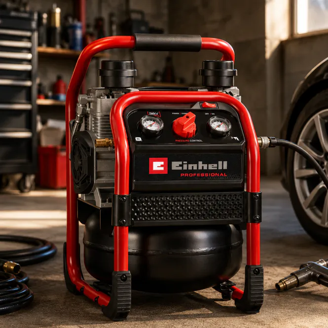 Hovedbilde Batterikompressor Einhell Professional SILENZZO 36/210 ...