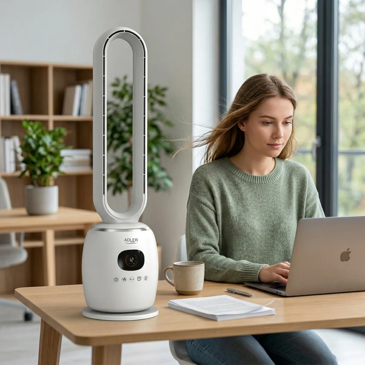 Tårnvifte uten blader 86 cm - stillegående med fjernkontroll