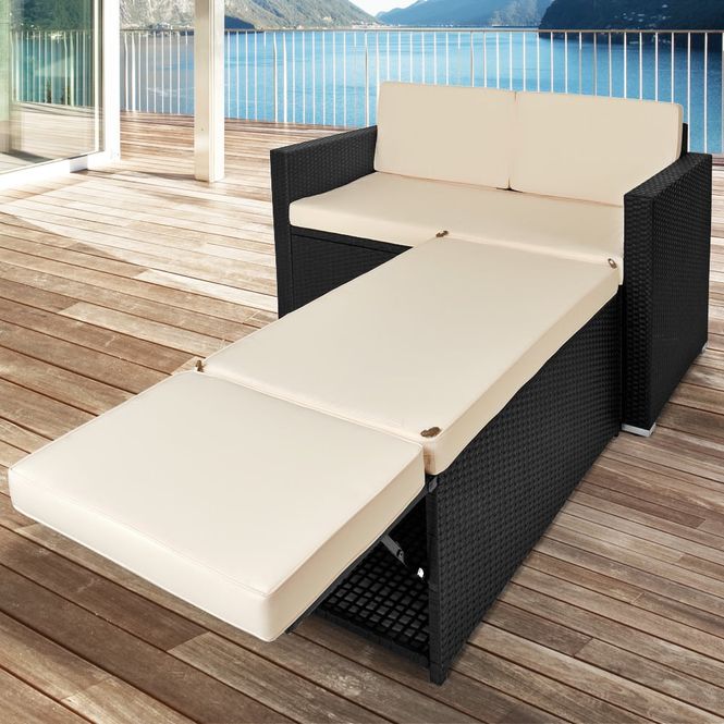 Hovedbilde Polyrotting Sofa og solseng med oppbevaring