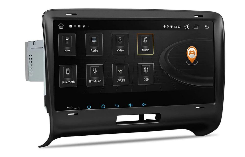 Audi TT bilspiller Dab + Android 12 Car Play Android Auto