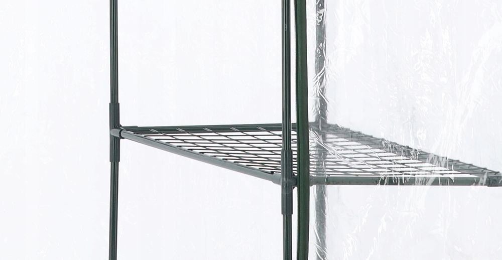 Hagedrivhus 140x140x200 cm med hyller