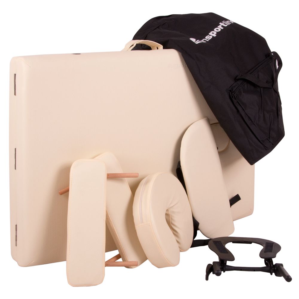 Massasjebord inSPORTline Japane 3-delt - kremhvit