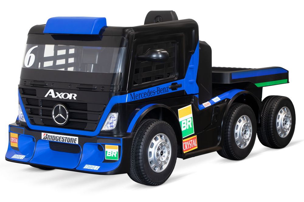 Mercedes Axor elbil barn 12V med tilhenger