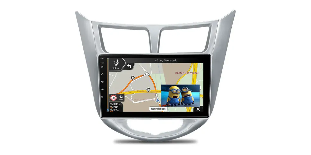 Hyundai bilstereo Android 12 DSP CarAutoPlay 9 tommer