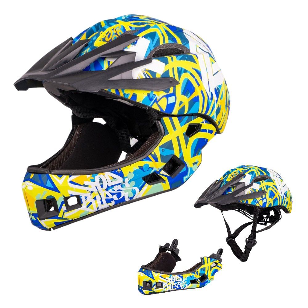Downhill Hjelm W-TEC Delgada - Freestyle blue