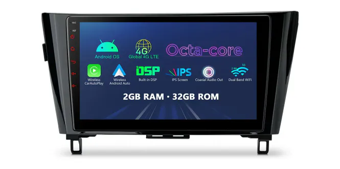 Hovedbilde Android bilstereo Nissan X-Trail Qashqai Rogue 10.1