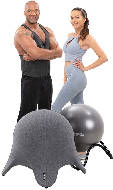 Hovedbilde Miweba Sports Ball Sitteballstol 55 cm - beige/grå