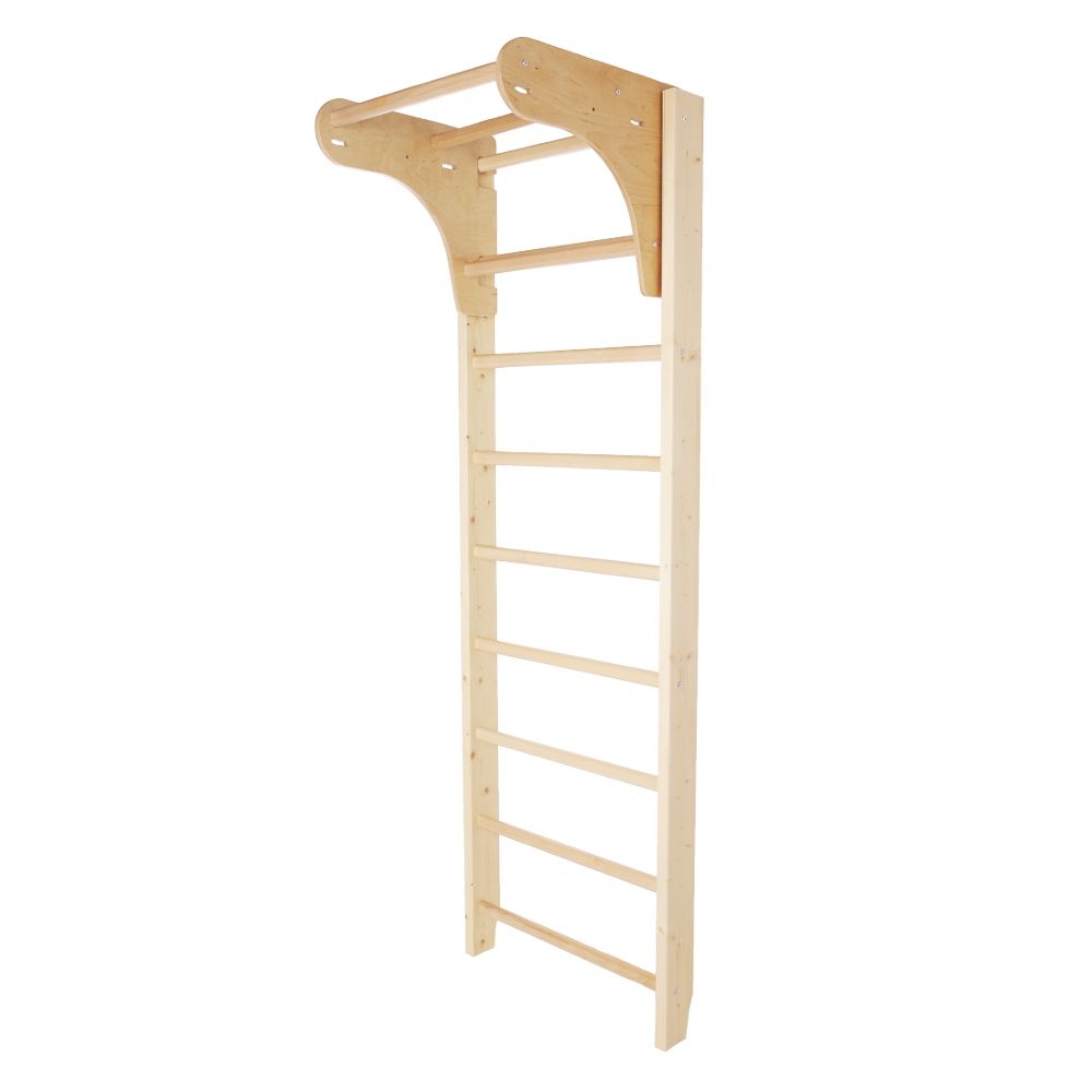 RIbbevegg Steadyline 200x80cm - med pull up bar og hull for ring
