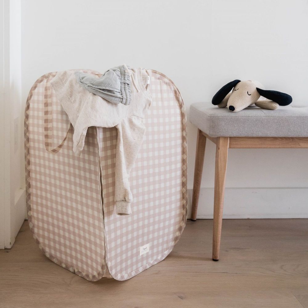 3 Sprouts pop-up skittentøyskurv - Gingham