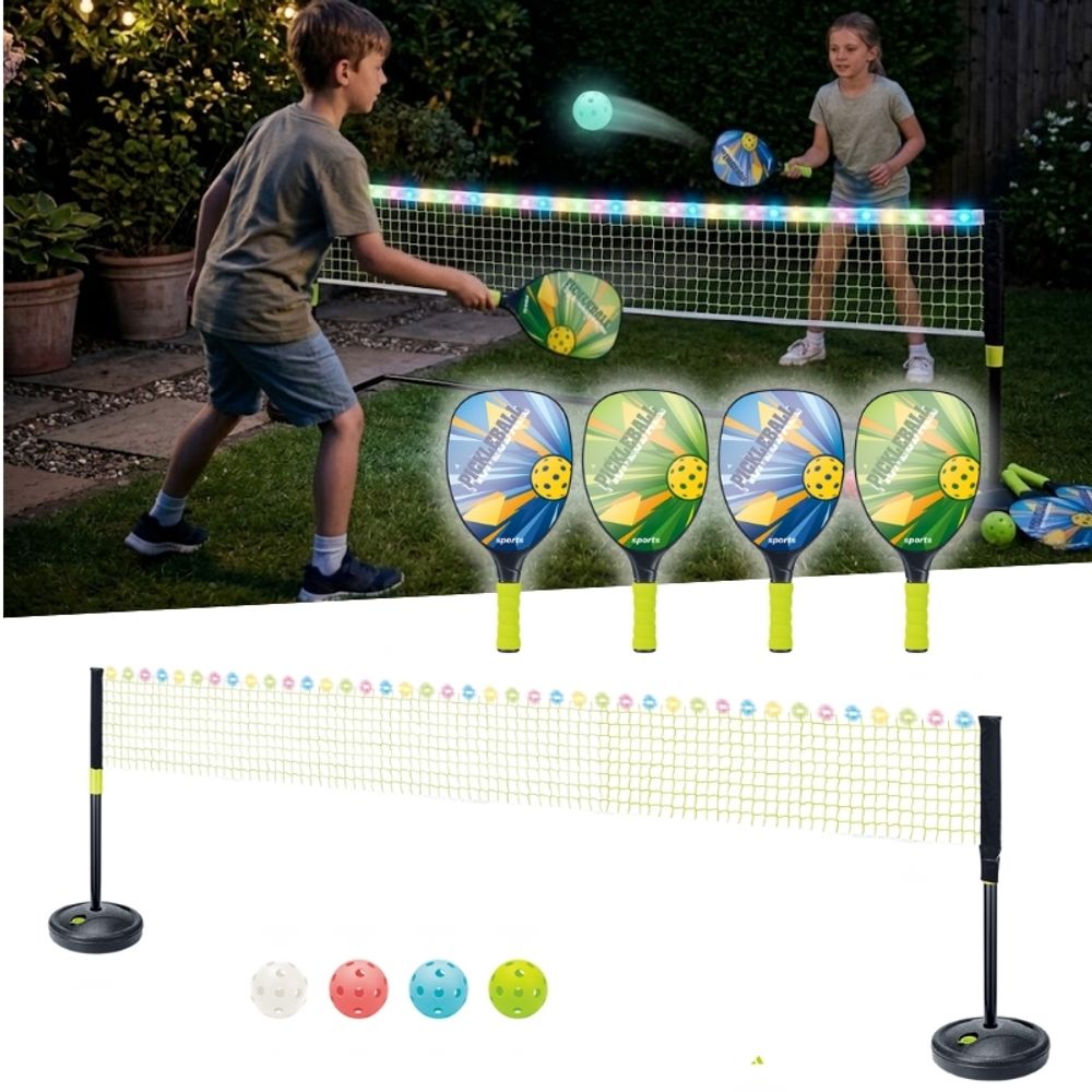 Lysende Pickleball Sett for 4 Spillere inSPORTline LRS400