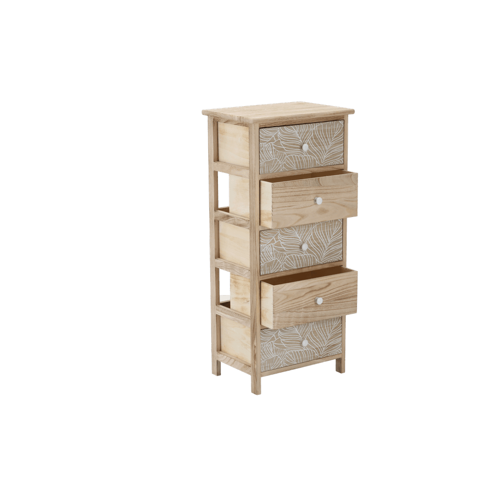 Kommode med 5 skuffer 40 x 29 x 90 cm – Linnea
