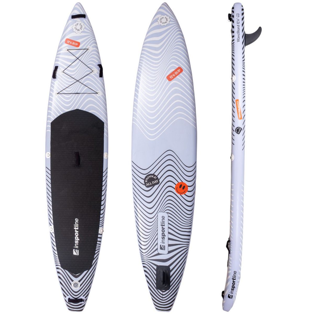 inSPORTline WaveShard 12'6” SUP-brett m/tilbehør – Rask, stabil og perfekt for lengre turer