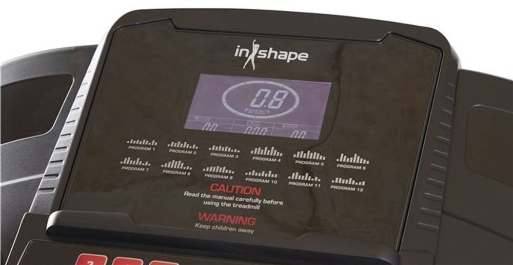 Tredemølle med LCD Skjerm - Hastighet 0,8-16km/t - InShape