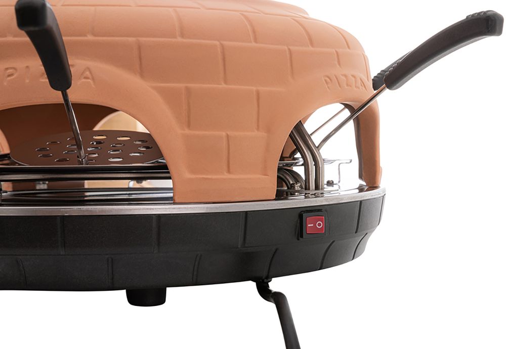 Pizzaraclette ovn - Pizzaovn PO100 - 300 °C - 6 slices - terrako