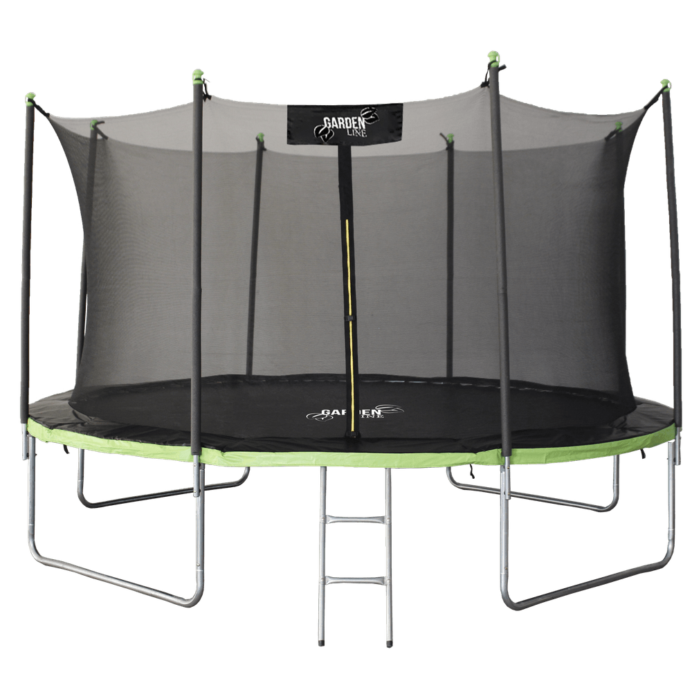 Trampoline 374 cm - Stige og Innvendig Sikkerhetsnett