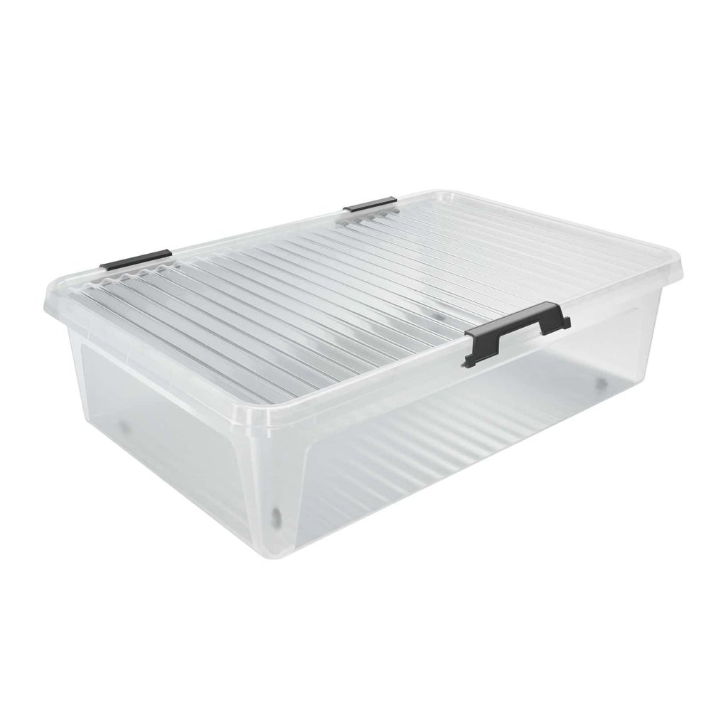 Oppbevaringsboks med lokk 60x40x17cm - 30L
