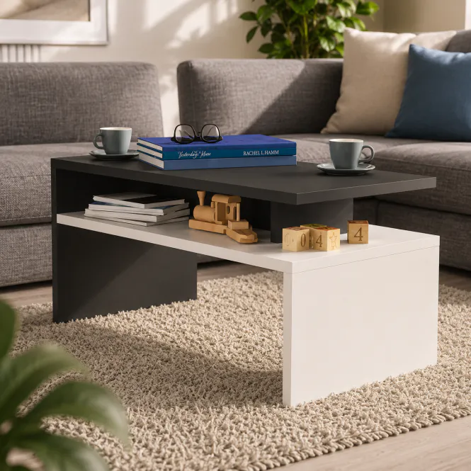 Hovedbilde Salongbord Sacramento CASARIA® - hvit/antrasitt