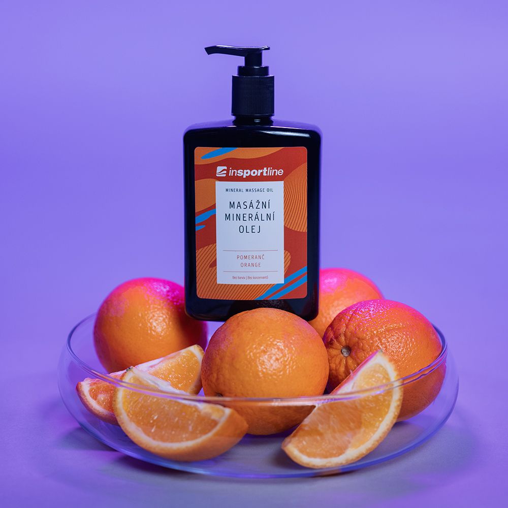 Mineralolje til massasje 500 ml - appelsin