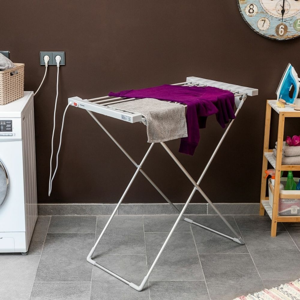Sammenleggbart elektrisk tørkestativ - 120W