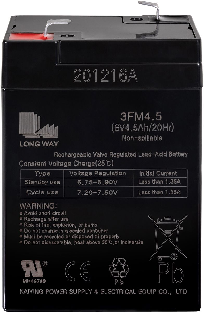 Universalbatteri 3FM4,5 6V 4,5Ah for Elektriske Barnebiler