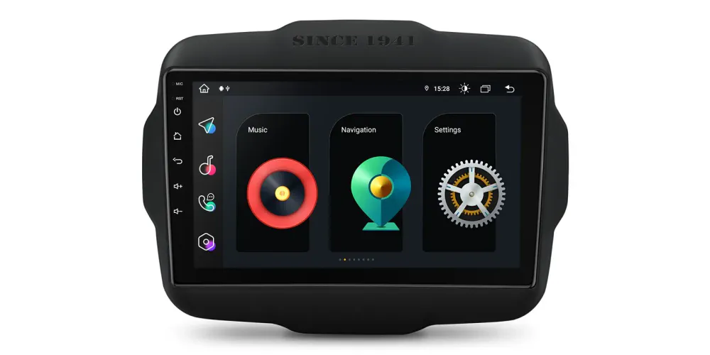 Jeep Renegade DAB+ bilstereo Android 12 CarPlay 9