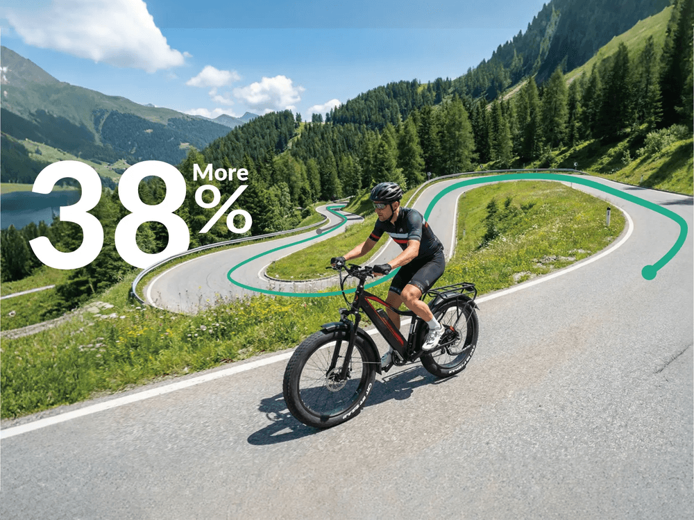 JOBOBIKE Robin PRO elsykkel fatbike 250W - 180km