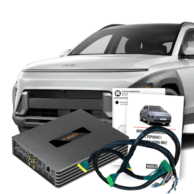 Hovedbilde Hyundai Kona 2024 DSP-forsterker oppgradering med Bose