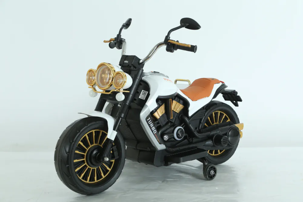 BJDL1588 Elektrisk motorsykkel med sidevogn for barn – 12V, 55W