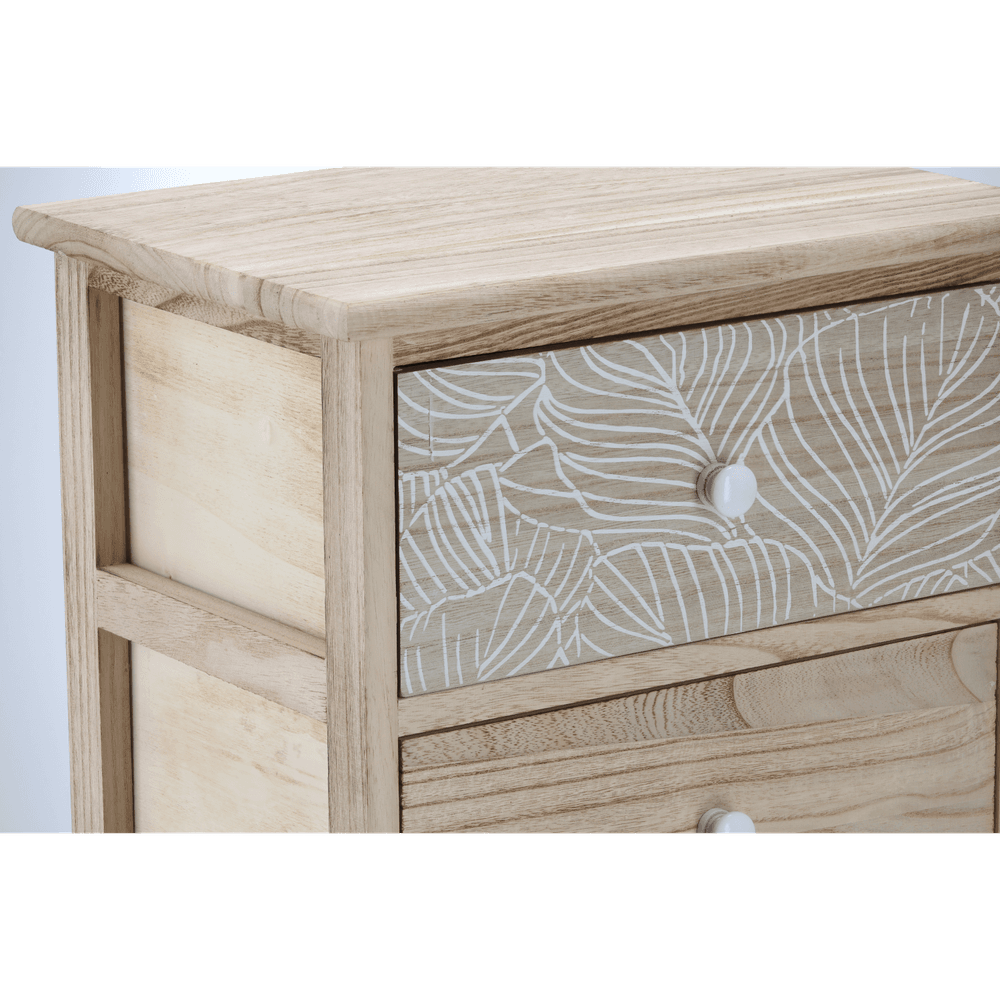 Kommode med 5 skuffer 40 x 29 x 90 cm – Linnea